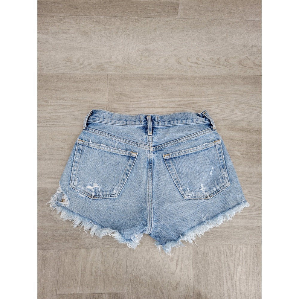 AGOLDE Parker Cutoff Denim Shorts 25 Blue Distressed Frayed Vintage Swapmeet